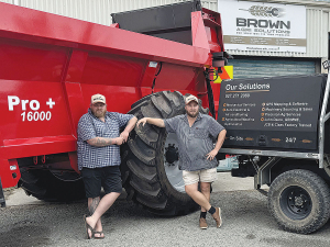 Colin and Fin Brown, Brown Agri Solutions.