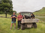 Farmer Time for Schools national coordinator Marie Burke with husband Rob.