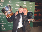 Gerard Boerjan and wife Marlene after his win in Invercargill.