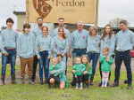 The Ferguson family before the sale started united and ready for action.