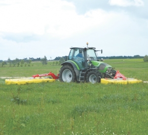 Mower conditioner still running to speed