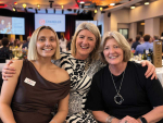 From left, Penelope Radburnd, Sara Macdonald and Kate Radburnd at the 2026 Hawke’s Bay Wine Auction.