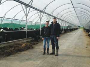 ￼Southland farmers Pete and Tanya Copeland.