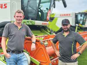 Optimisation specialists from Germany are here to support Claas combine customers in the cab of their machine.