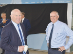 Fonterra chair Peter McBride (right) and chief operating officer Fraser Whineray at the annual general meeting in Rotorua last week.