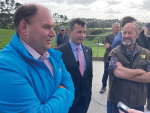 David Seymour (centre) with ACT MPs Andrew Hoggard (left) and Mark Cameron.