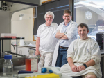 Disease Research Ltd staff from left, Professor Frank Griffin, Dr Rory O’Brien and Simon Liggett.