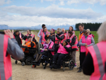 Members of IHC’s North Canterbury Kapa Haka ropu performed at Ngai Tahu’s Te Whenua Hou farm in North Canterbury.