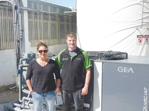 Southland dairy farmers Ferdinand Vries and Stacey Young say when it came to upgrading their milk cooling system, they wanted a unit that was not only reliable and cost-effective but also energy efficient.