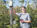 Developer Dr Mark Bart has created a hyper-local forecast model for orchardists, viticulturists, vegetable growers and their contractors to inform when it is a good time to apply spray.