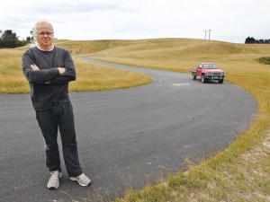 Without any fuss Australian IT billionaire David Dicker has built his own supercar testing track and factory in North Canterbury.