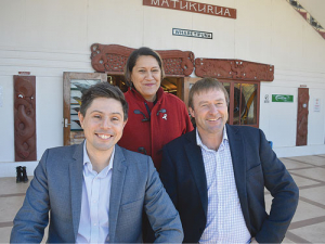 Government MPs Meka Whaitiri, Gareth Hughes and Mark Patterson at the recent Animal Welfare Advocate Hui held in South Auckland.