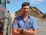Tech-savvy Huntly farmer Rhys Darby says technology is a big drawcard for young workers.