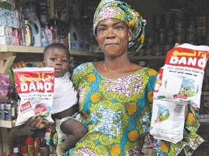 Arla’s powdered milk are sold in Africa under Arla Dano brand.