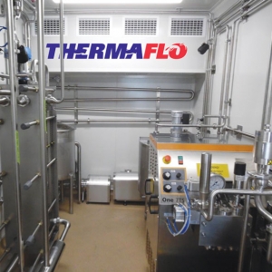 Thermaflo’s dairy plant in a shipping container.