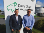 A new start: Dairy Goat Co-op chair Rene Burri (left) and chief executive Alastair Hulbert.