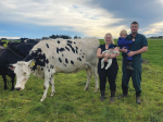 From left, Natasha Maybee, Jackson, Dylan Lynch, and Reuben with Lyncrest Kingroyal Bridie.