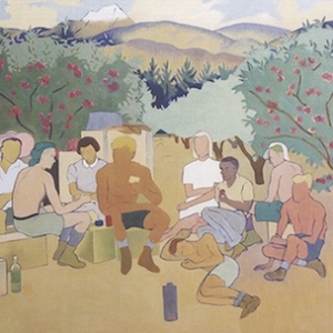 The Apple Pickers by Rita Angus