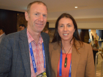 Kate Acland and husband David at the Primary Industries Summit in Auckland.