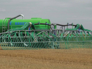 Bauer's 21,000 litre poly-tanker comes with a tandem axle unit featuring a new contactless forced steering system for the rear axle.