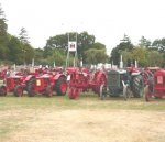 Vintage farm equipment on show