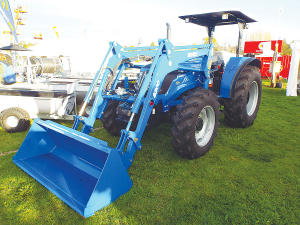 The Soils 90hp agricultural spec ROPS tractor on display at this year&#039;s Fieldays.