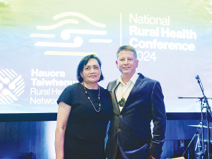 Peter Snow Memorial Awards 2023 winner, Rhoena Davis (left) and 2024 winner Kyle Eggleton at the recent National Rural Health Conference.