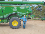 South Australian farmer David Hosking is impressed with his John Deere X9 combined harvester.
