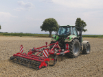 Kverneland’s Turbo T trailed cultivator is offered in 6.5 and 8 metre working widths.