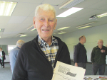Alan Wilcox at the morning tea put on by the Pukekohe Vegetable Growers’ Association for his 100th birthday in 2023.