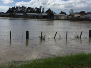 Flooding in Edgecumbe. Photo: New Zealand Defence Force.
