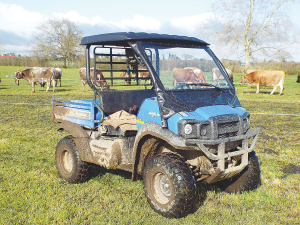 Kawasaki reports that its Mule SX-XC Bigfoot is finding favour with many dairy operations around the country.