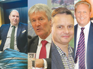 Left to Right: Andrew Hoggard, Damien O&#039;Connor, James Shaw, and Todd McClay will go head-to-head in the upcoming Rural Issues Debate.