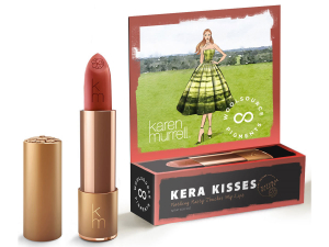 The Karen Murrell Kera Kisses lipstick launched at National Fieldays earlier this week.