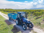 The tractor is the flagship of New Holland’s premium specialty tractor range.