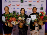 2021 Auckland/Hauraki Dairy Industry Award Winners, left to right: Emma Udell, Rachel Foy, and Stephanie Walker.