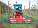The Trimax Force mower/mulcher can leave a quality finish on grass, as well as deal with prunings in vineyards and orchards.