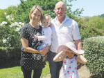 Waikato farmers John Hayward and Susan O’Regan with children Lily and Jack.