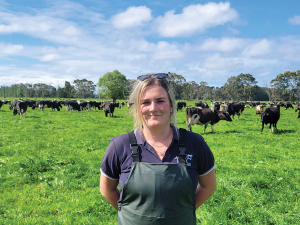 Kellie Grieve, large animal technician at Rangiora Vet Centre.