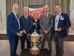 Lester White, chair Tawapata South Māori Incorporation Onenui Station,Todd McClay, Nukuhia Hadfield Tama Potaka, and Morris Pita, co chair Whangaroa Ngaiotonga Trust. Photo Credit: Alphapix