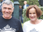 Former Agriculture Minister Nathan Guy and Rangitikei MP, Suze Redmayne at the National Lamb Day at Parliament this month.