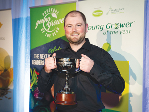 Agronomist James Wells is the 2024 Pukekohe Young Grower of the Year.