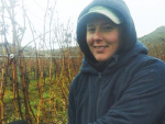 The 2018 Young Viticulturist of the Year, Annabel Bulk, at work pruning vines on the Felton Road vineyard at Bannockburn. SUPPLIED