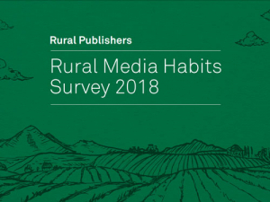 In the internet age, rural newspapers and magazines are still accessed at least weekly by 88% of farmers and growers. 