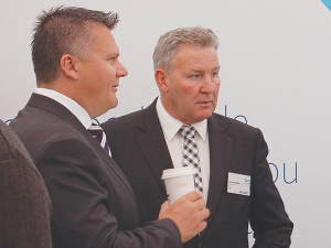 The focus on sustainability is part of a new strategy being headed by Fonterra chairman John Monaghan (right) and chief executive Miles Hurrell.
