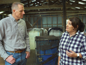 Andy Milne (left) and Lindy Nelson.