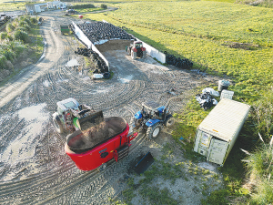 Powered by the farm’s 110hp tractor, the Peecon Biga mixer wagon is easy to operate and has good visibility all round.