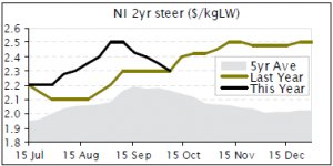 Paddock prices ease for North Island cattle