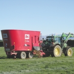 Sars Hyde feeding in the paddock with a BvL 27.