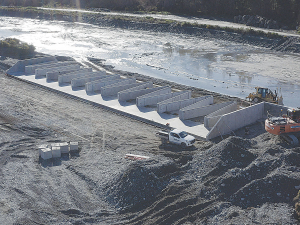 Central Plains Water has upgraded its Rakaia River intake with a new in-river labyrinth weir.